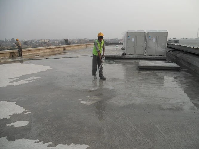 On-site flooring, coating and waterproofing execution by our delivery teams.