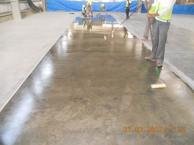 On-site flooring, coating and waterproofing execution by our delivery teams.